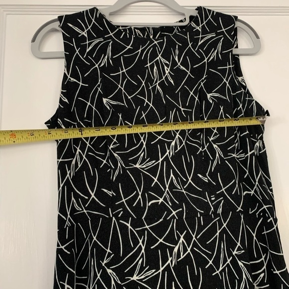 VINTAGE Scarlett midi dress black & white size 3 / 4 - Picture 11 of 13